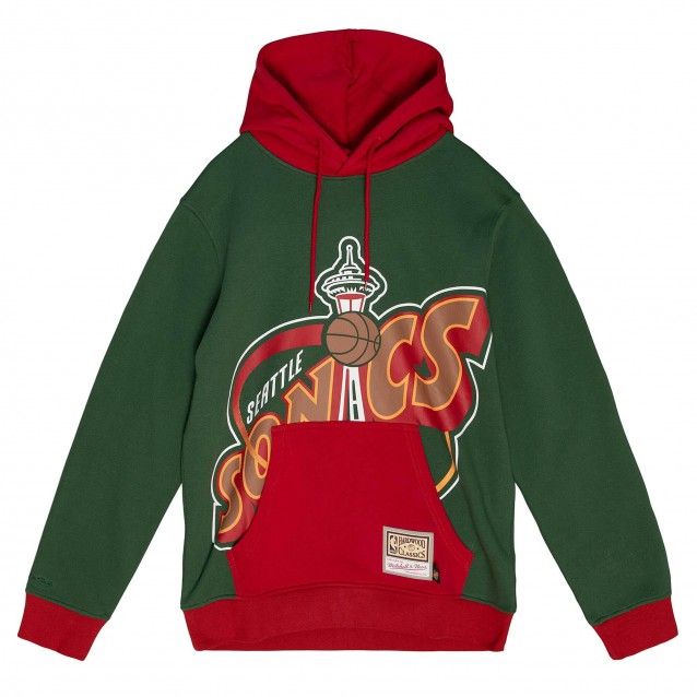 Mitchell & Ness Big Face Hoodie 5.0 Seattle Sonics Mitchell & Ness Big Face Hoodie 5.0 Seattle Sonics