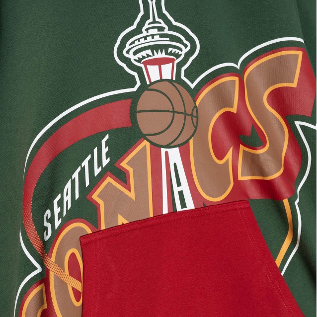 Mitchell & Ness Big Face Hoodie 5.0 Seattle Sonics Mitchell & Ness Big Face Hoodie 5.0 Seattle Sonics